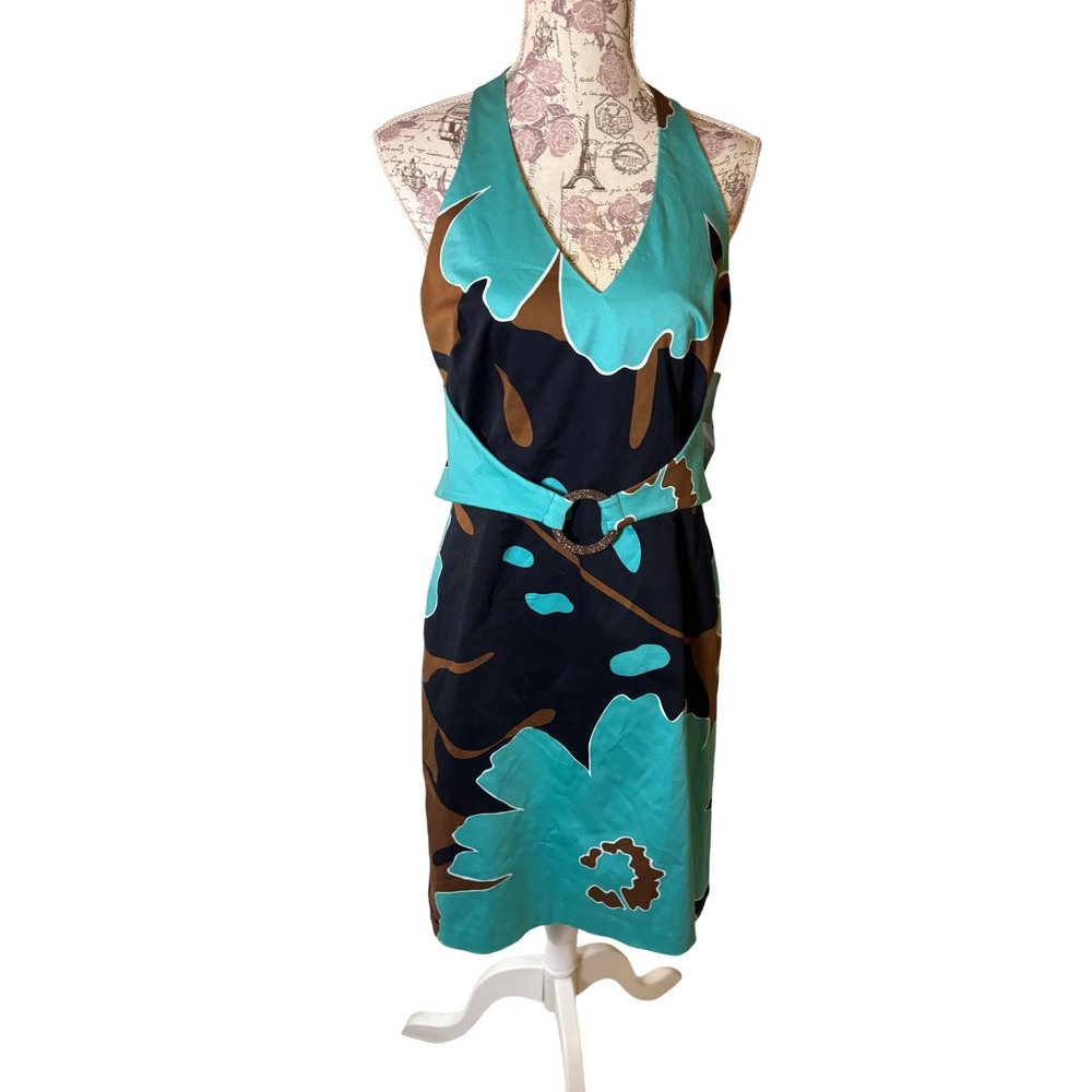 Vintage NWT Cruise Dress Size 10 Halter Neck Sleeveless Tropical dress gift